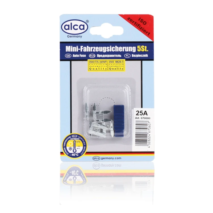 Bezpiecznik samochodowy Mini bezpieczniki ATN 25A – 5 szt. Alca