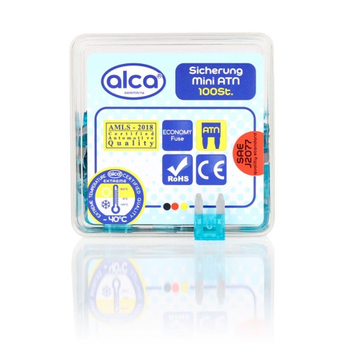 Bezpiecznik samochodowy Mini bezpieczniki w pudełku ATN 15A E 100 szt. Alca