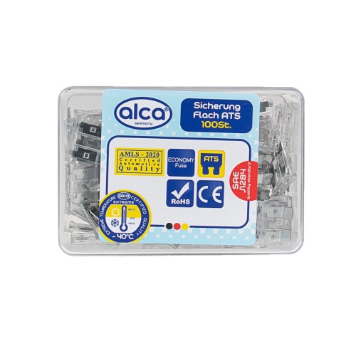 Bezpiecznik samochodowy Bezpieczniki płaskie w pudełku ATS 25A E 100 szt. Alca