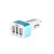 Wtyczka samochodowa USB White/Blue Alca