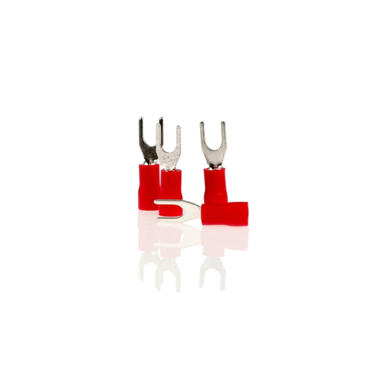 Końcówki kablowe widełkowe czerwone 4.3mm – 10 szt. Alca