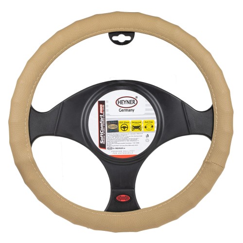 Osłona kierownicy miękka perforowana Soft Comfort PRO Beż Heyner