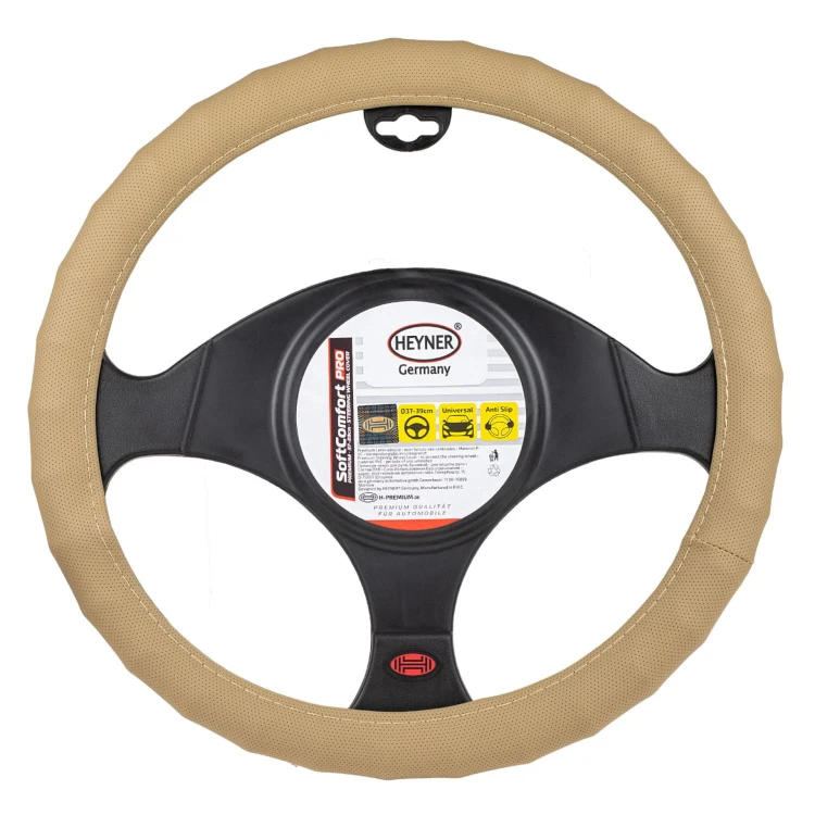 Osłona kierownicy miękka perforowana Soft Comfort PRO Beż Heyner