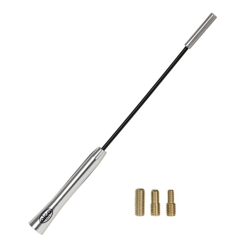 Antena samochodowa Antena drążek antenowy "Marten – Stopp" srebrny metalowy 27cm Alca