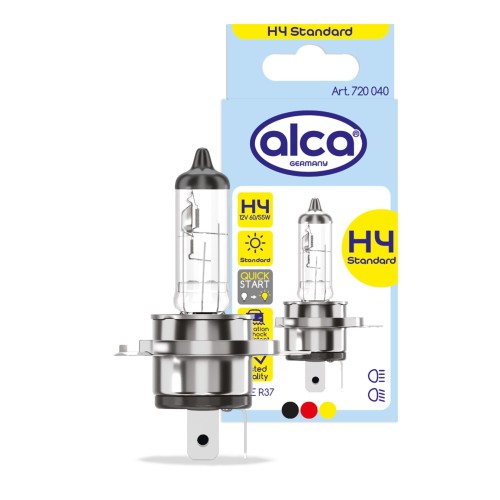 Żarówka samochodowa Żarówka halogenowa H4 12V 60/55W Alca