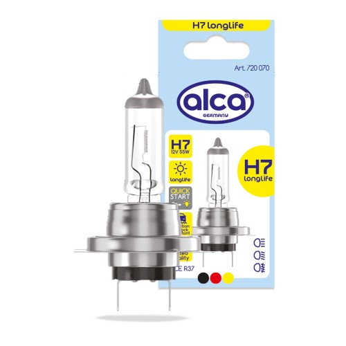 Żarówka samochodowa Żarówka halogenowa H7 12V 55W Alca