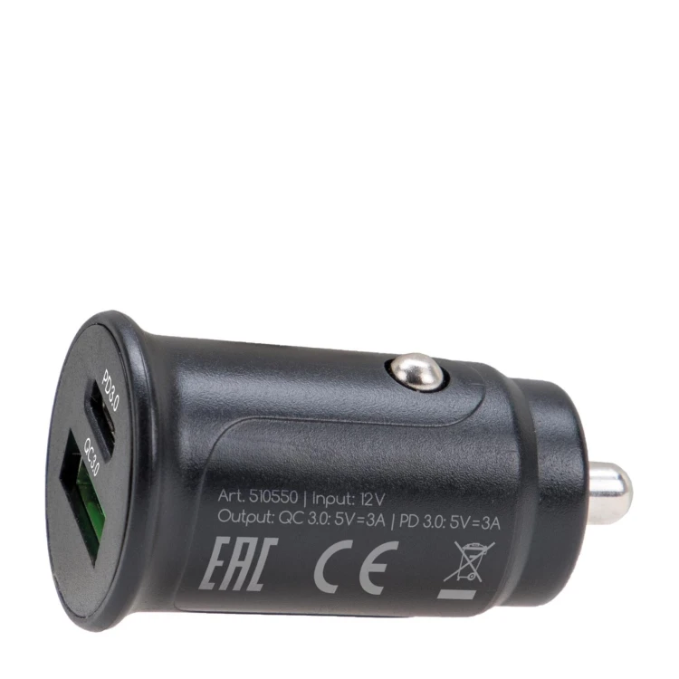 Ładowarka USB USB A Typ C 3.0 czarna Alca