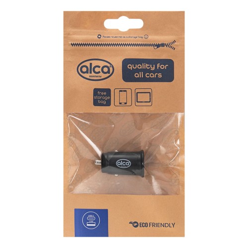 Ładowarka USB USB A Typ C 3.0 czarna Alca