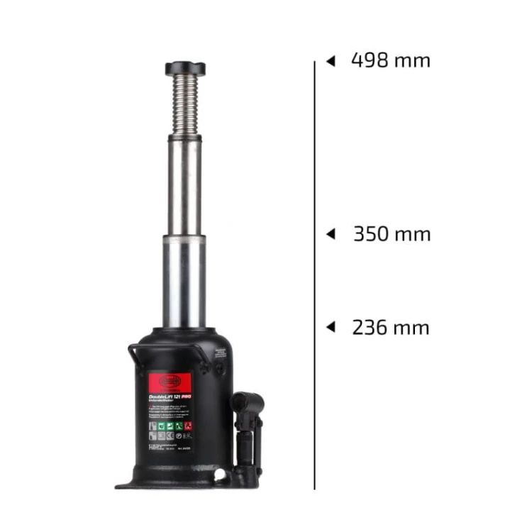 Podnośnik hydrauliczny 3 – stopniowy 12t PRO Heyner