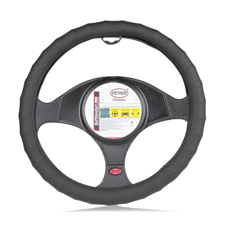 Pokrowiec na kierownicę perforowany Black Soft Comfort PRO Heyner