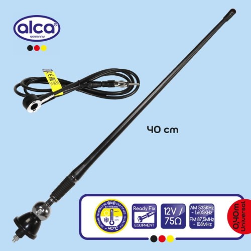 Antena samochodowa Uniwersalna antena elastyczna Flex 12V Alca