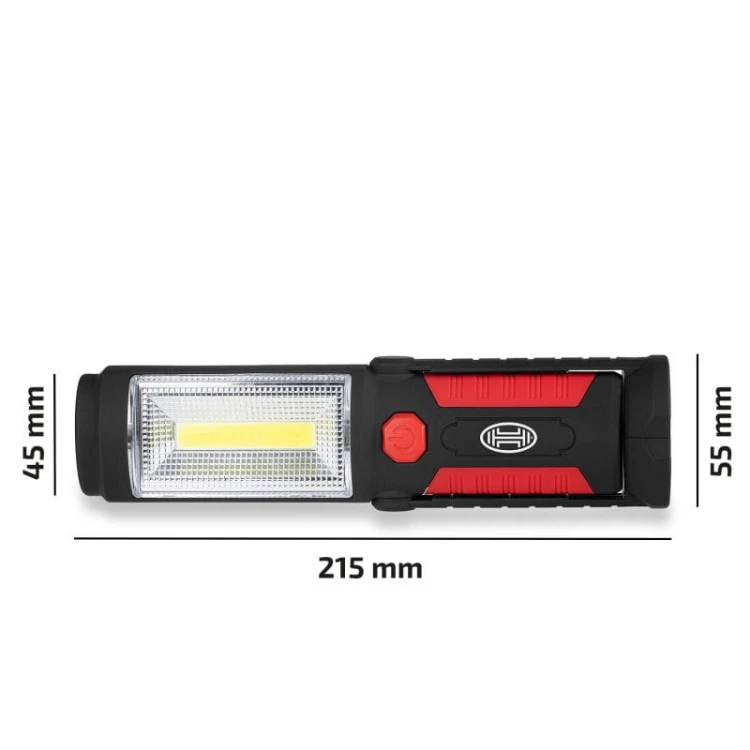 Latarka Lampka robocza COB LED z akumulatorem Heyner