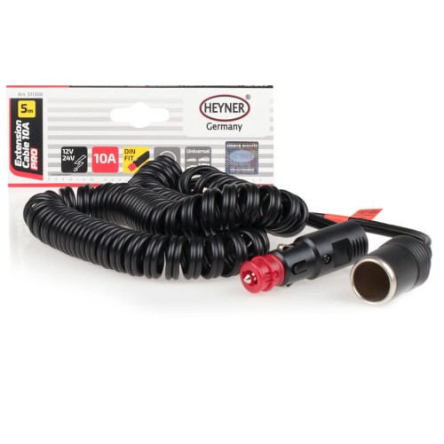 Przewód przedłużający 12 V / 24 V 10 A Heyner
