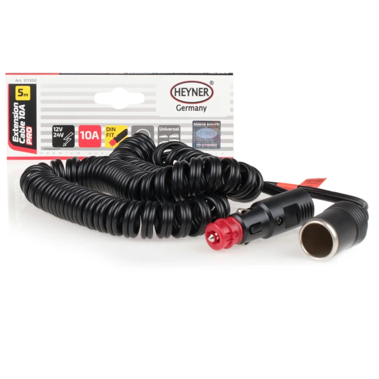 Przewód przedłużający 12 V / 24 V 10 A Heyner