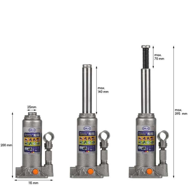 Podnośnik hydrauliczny w walizce 3t Alca