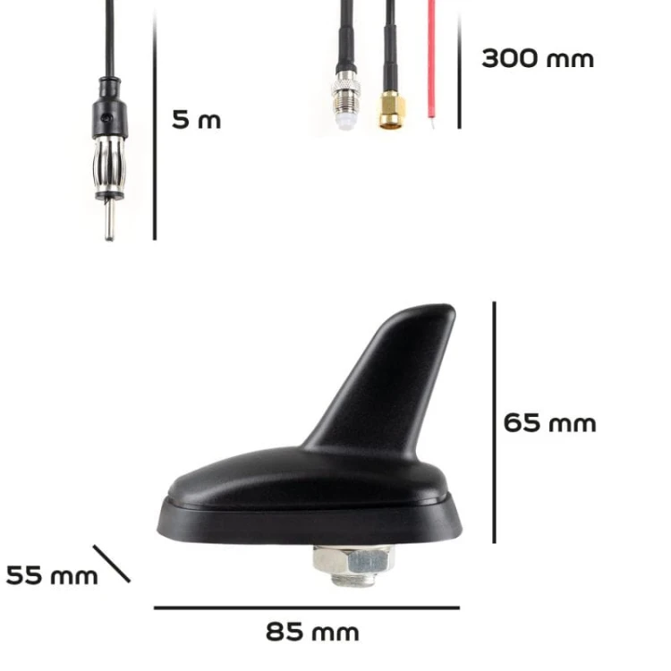 Antena samochodowa Antena dachowa płetwa rekina Multi AM/FM, GPS, GSM Alca