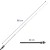 Antena samochodowa Uniwersalna antena teleskopowa 12V chrom Alca