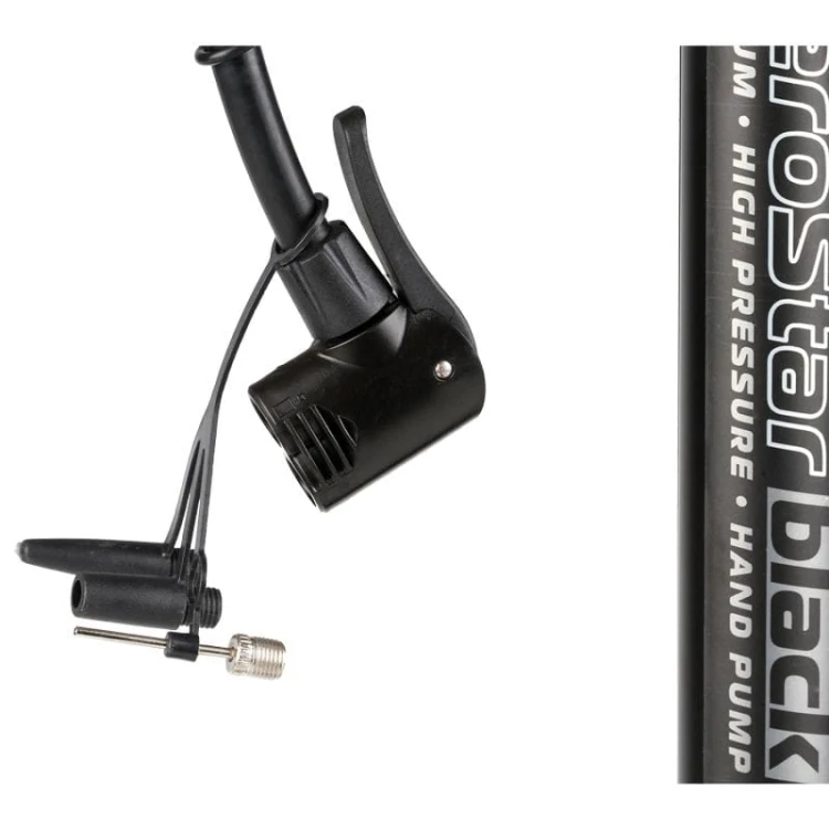 Pompka do opon Pompka ręczna z manometrem AeroStar PRO Black Edition Heyner