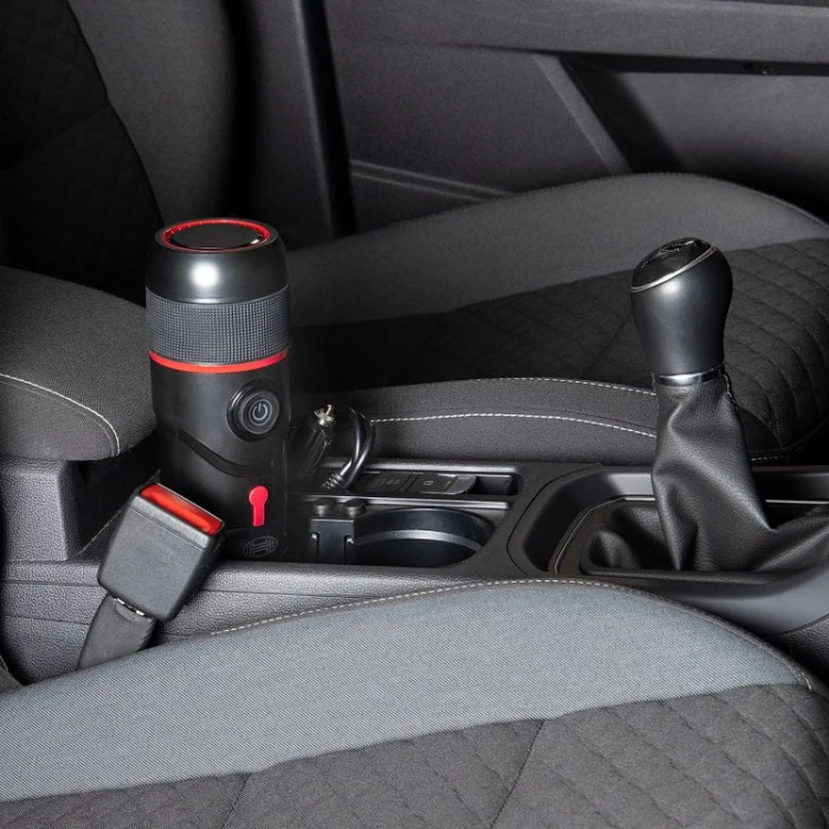 Kompaktowy ekspres do kawy kempingowy podróżny 12V Black Edition Heyner