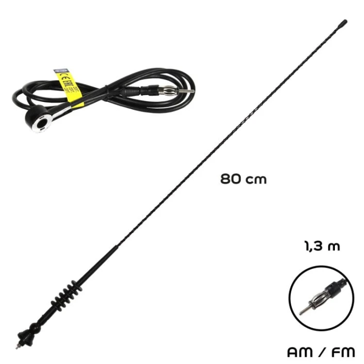 Antena samochodowa Uniwersalna antena z włókna szklanego Alca