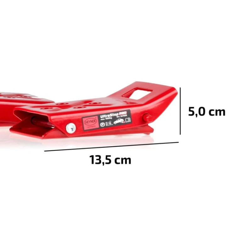 Klin pod koła 1000kg – 2 szt. UltraStop PRO Heyner