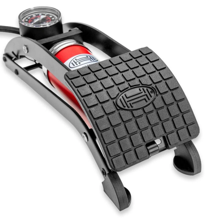 Pompka do opon Pompka nożna z manometrem PedalPower PRO Heyner