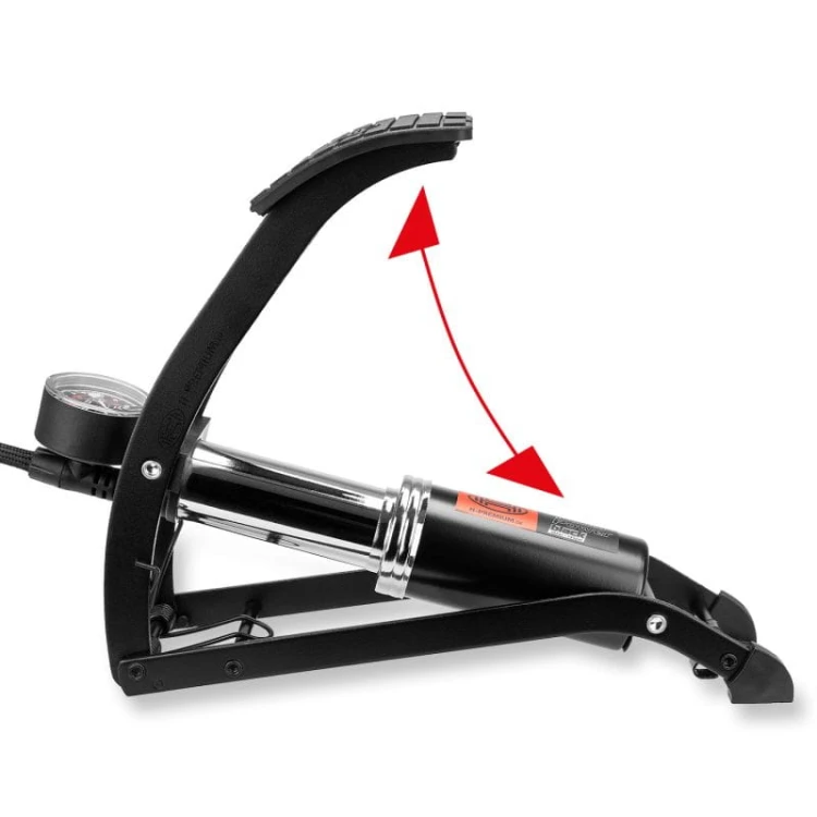 Pompka do opon Wysokiej jakości pompka nożna BlackEdition PedalPower PRO Heyner