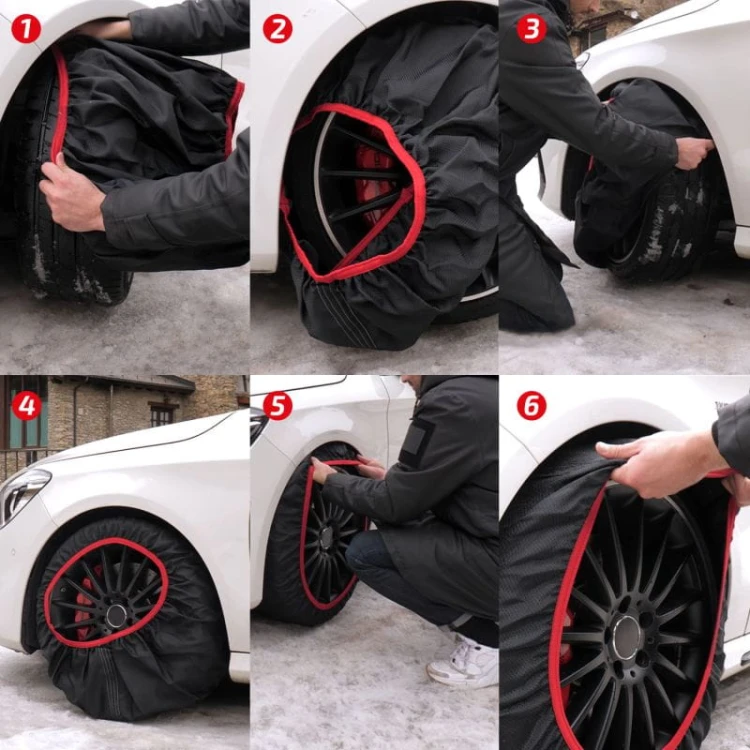 Łańcuchy śniegowe Tekstylne – 2 szt. SNOW GRIP PRO M Heyner