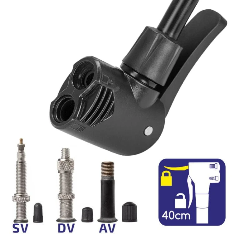 Pompka do opon Mini pompka stojąca z manometrem AERO PUMP 11bar Alca