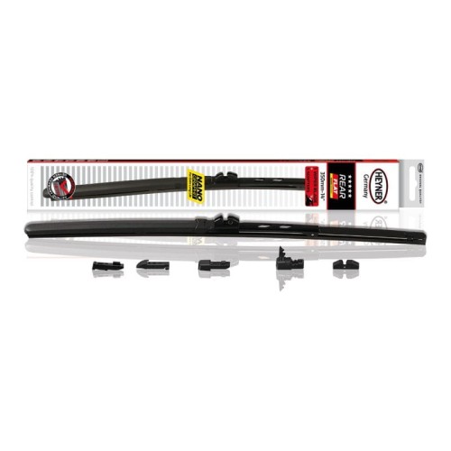 Wycieraczki tylne TYŁ 350 mm 14" TYŁ FLAT + 6 adapterów Heyner – tylna