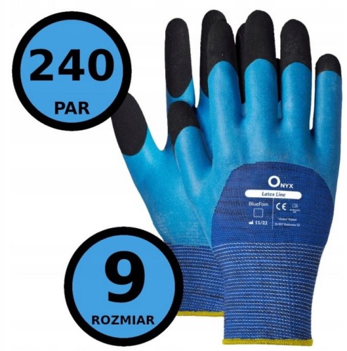 Rękawice Ochronne Verken BLUEFOM rozmiar 9-L 240 par