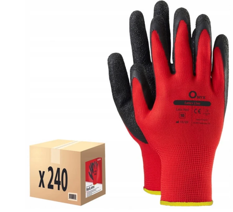 Rękawice Ochronne Verken RedLatex rozmiar 7-S 240 par