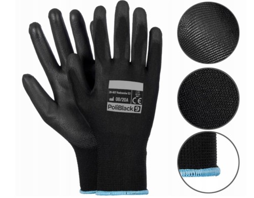 Rękawice Ochronne Verken PoliBlack rozmiar 10-XL 1 para