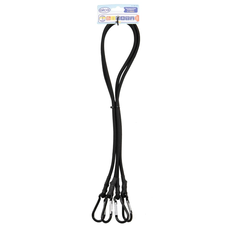 Linki z karabińczykiem TransportFlex 2szt. Black 100 cm Alca
