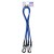 Linki z karabińczykiem TransportFlex 2szt. Blue 80 cm Alca