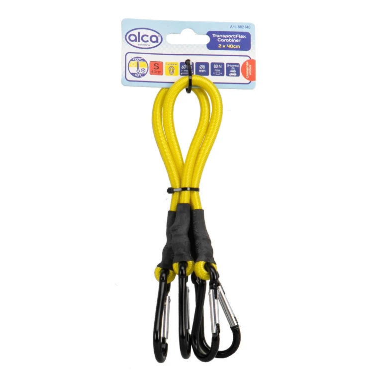 Linki z karabińczykiem TransportFlex 2szt. żółte 40 cm Alca