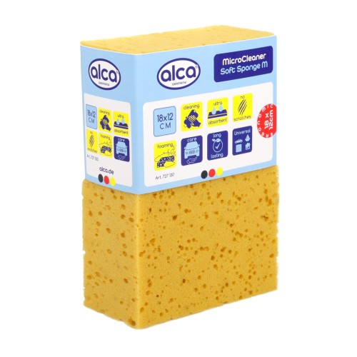 Gąbka czyszcząca prostokątna brązowa MicroCleaner Soft Sponge M Alca