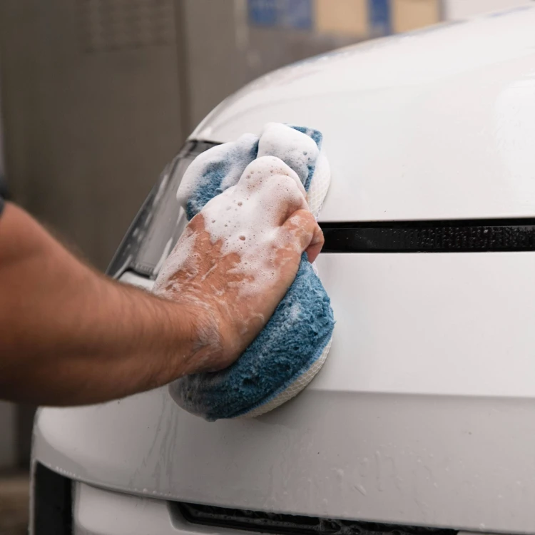 Gąbka z mikrofibry MicroCleaner DuoSponge M Blue/White Alca