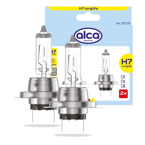 Żarówka halogenowa H7 12V 55W 2 szt. LongLife Alca