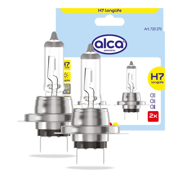 Żarówka halogenowa H7 12V 55W 2 szt. LongLife Alca