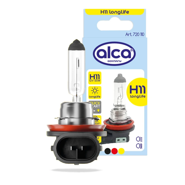 Żarówka halogenowa H11 12V 55W Longlife Alca