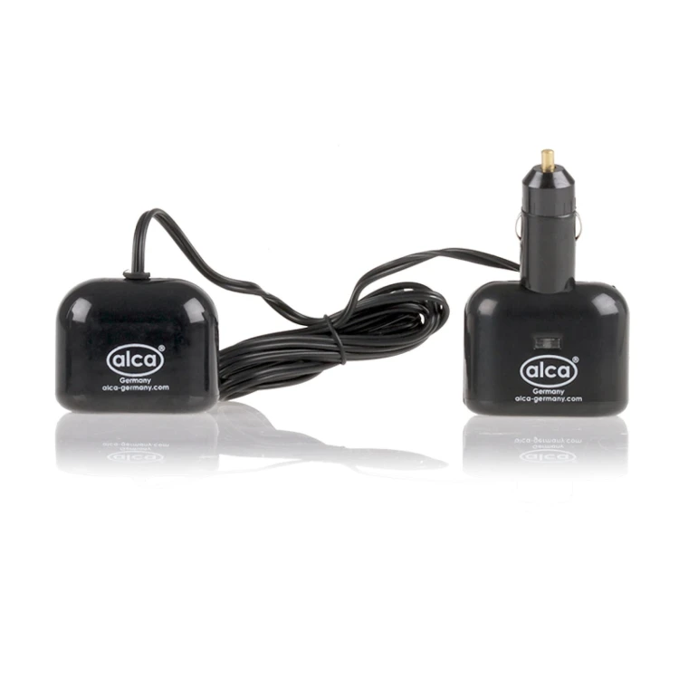 Wtyczka samochodowa 2USB + 3 12V Alca
