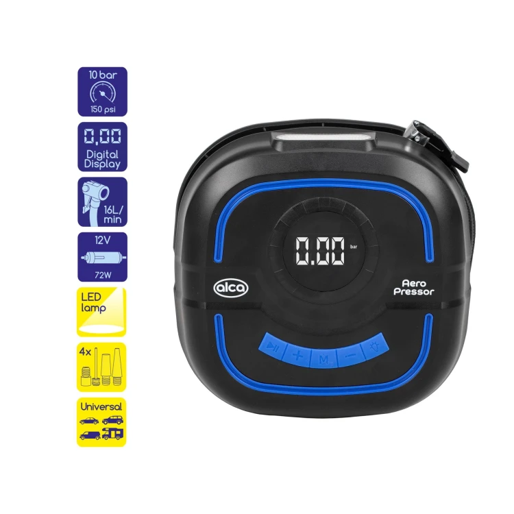 Kompresor cyfrowy kompaktowy 12V AeroPressor Digital Compact Alca