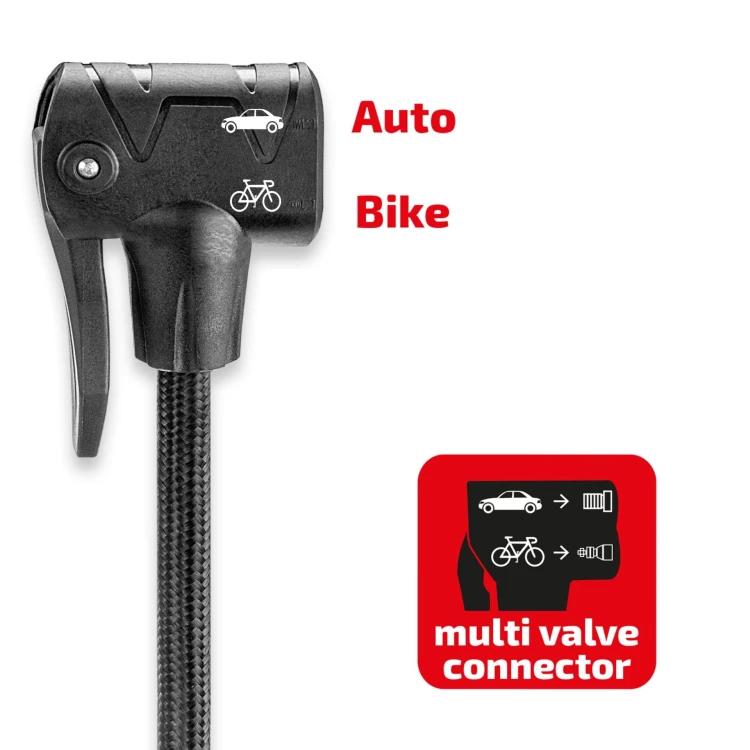 2-cylindrowa pompka nożna z cyfrowym manometrem Pedal Max Digital PRO Heyner