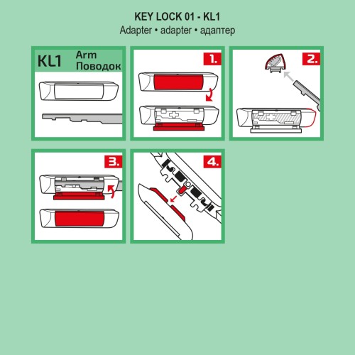 Adapter KEY LOCK 01 2szt. Heyner