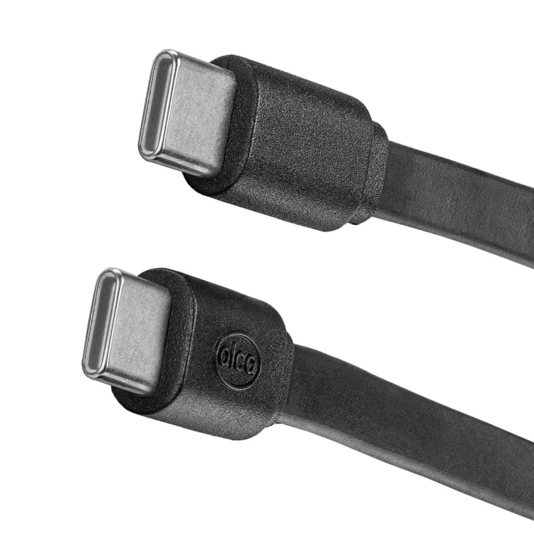 Kabel ładujący USB typu C typu C black 1m Alca