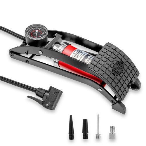 Pompka do opon Pompka nożna z manometrem PedalPower PRO Heyner