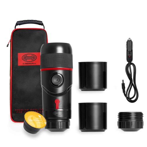 Kompaktowy ekspres do kawy kempingowy podróżny 12V Black Edition Heyner