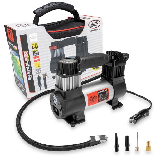Kompresor samochodowy 12V Kompresor 12V BigAir 40L Premium PRO Heyner