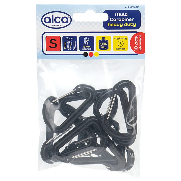 Karabińczyki – 10 szt. Multi Carabiner S Alca